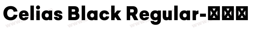 Celias Black Regular字体转换